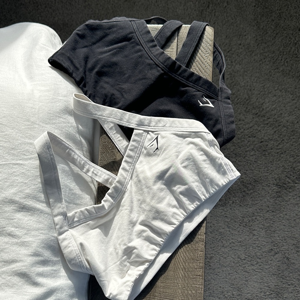 Black and White Sports Bras